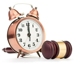 early conciliation - alarm clock and gavel