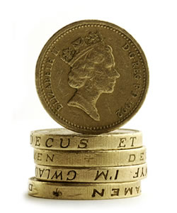tribunal fees - stack of pound coins